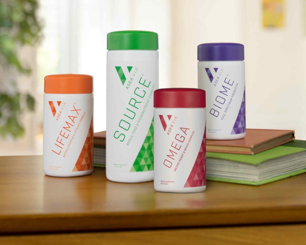 The ASEA VIA lineup, in conjunction with one another, promotes health and vitality for the entire body.