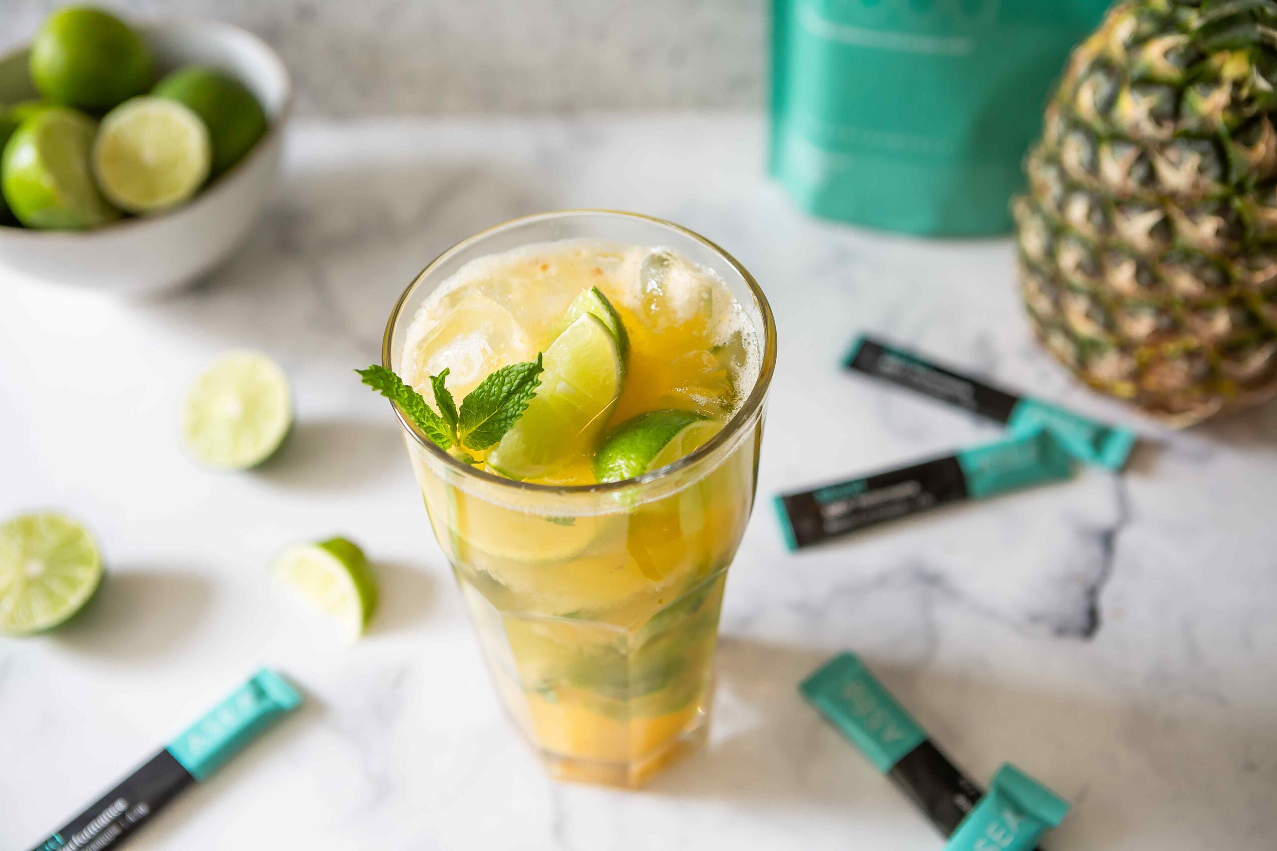 ASEA Mood stick packs displayed for easy daily use as a mood-support drink. The image emphasizes convenience and science-backed support for calm, balanced energy throughout the day.