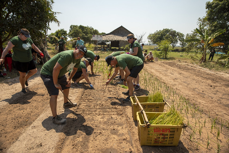 ASEA Advancing Life Foundation volunteers participating in a sustainable agriculture and community development project that supports long-term food security and economic opportunity.