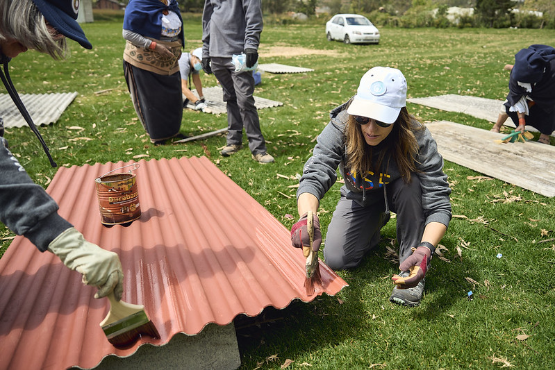 ASEA Advancing Life Foundation volunteers working on a sustainable community development project to improve local infrastructure and living conditions.